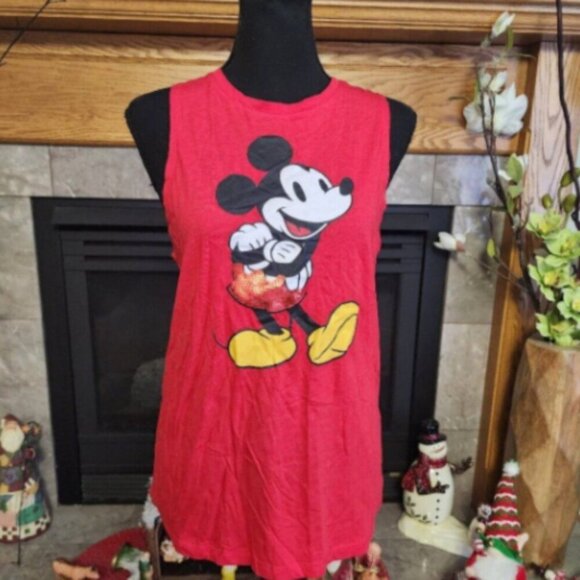 Disney Womens Mickey Mouse Stand Graphic Tank NWT - Picture 1 of 5